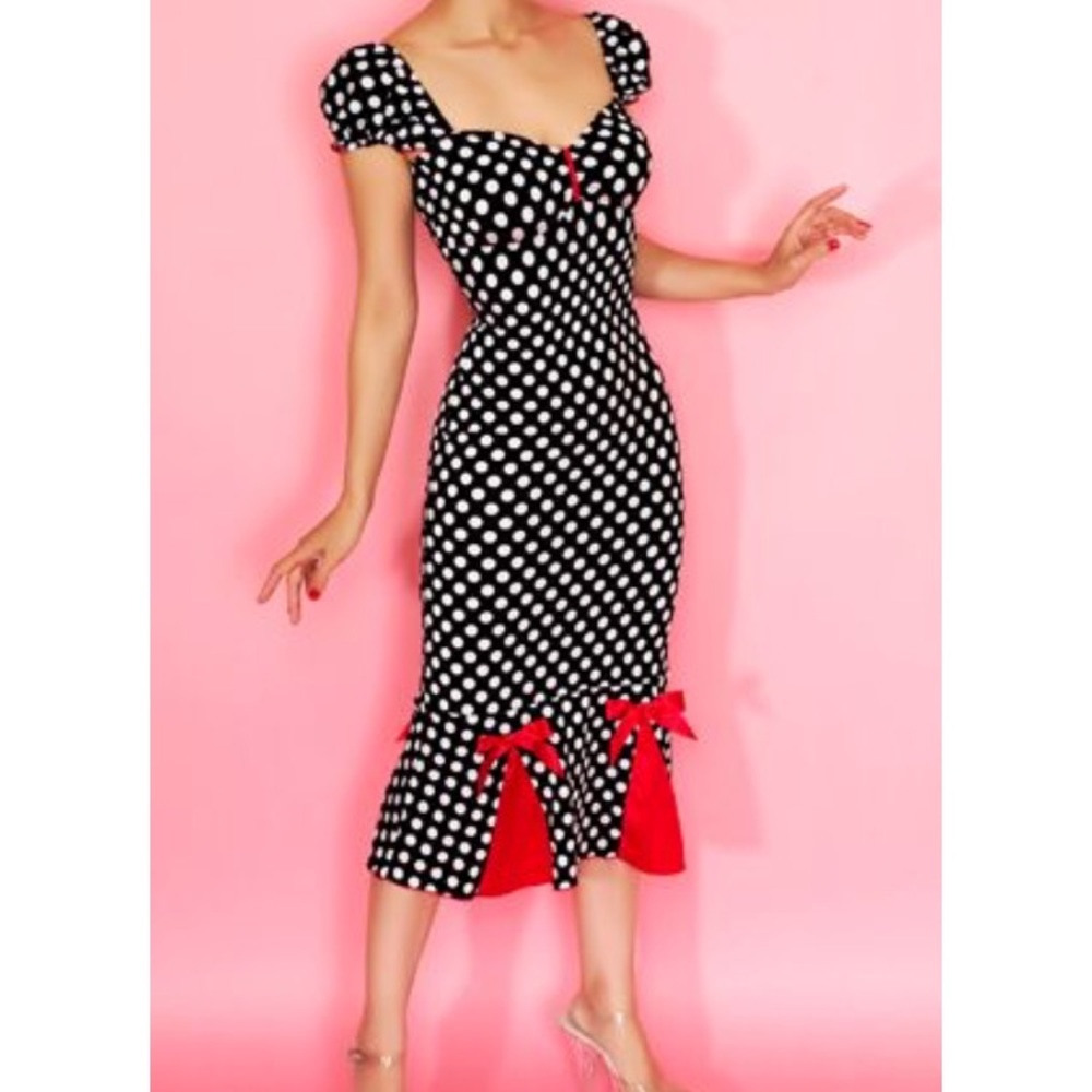 Lolita Girl Retro Polka Dot Dress